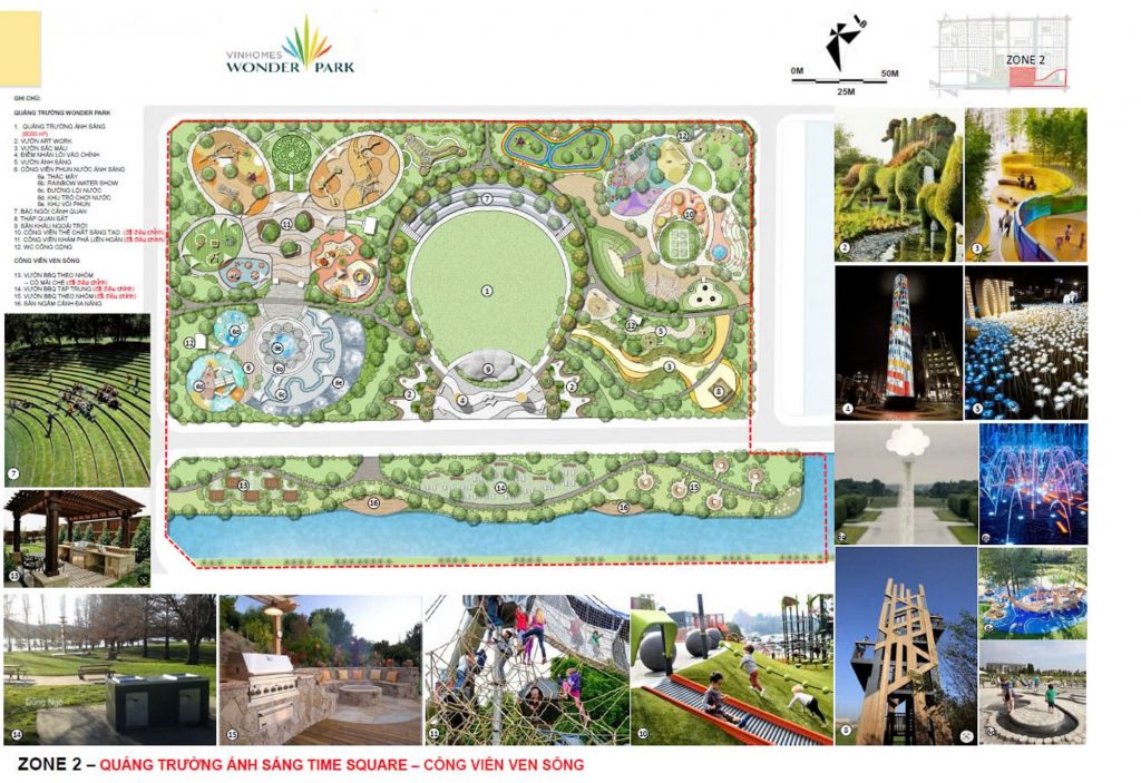 Không gian sống xanh tại Vinhomes Wonder City Đan Phượng với loạt công viên chủ đề