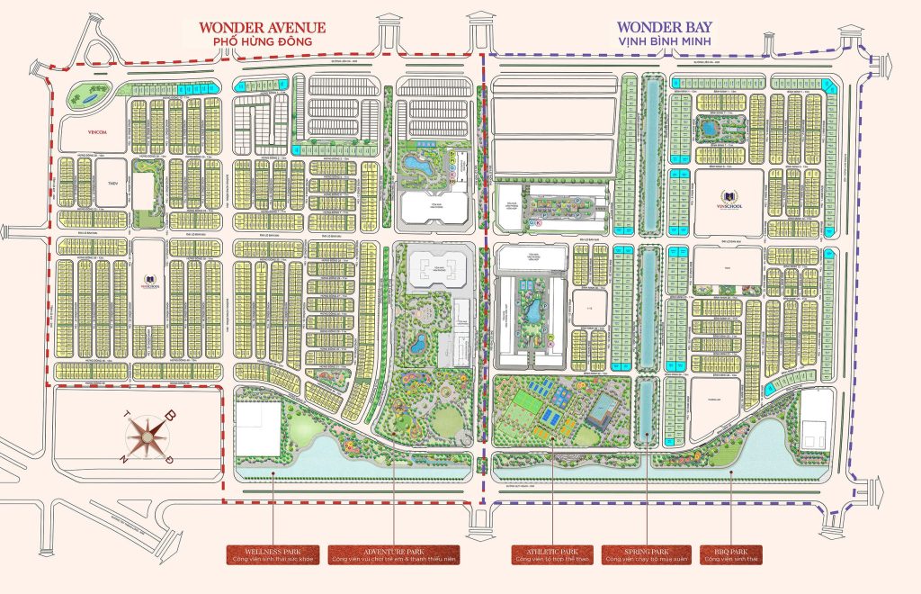 Tổng mặt bằng dự án Vinhomes Wonder City Đan Phượng