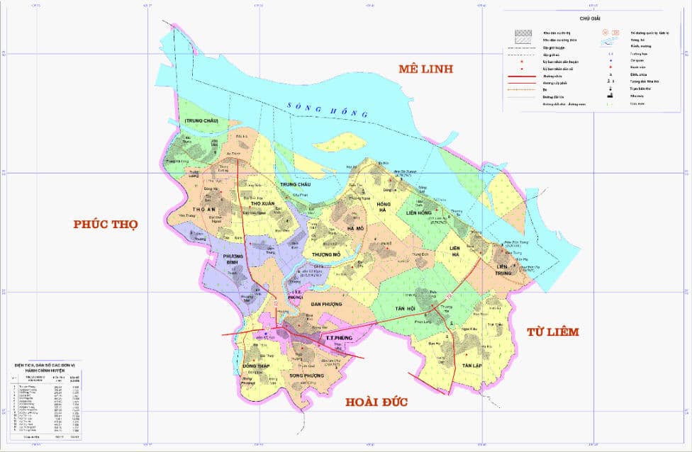 Đan Phượng là một trong năm huyện được phê duyệt lên quận vào năm 2025.